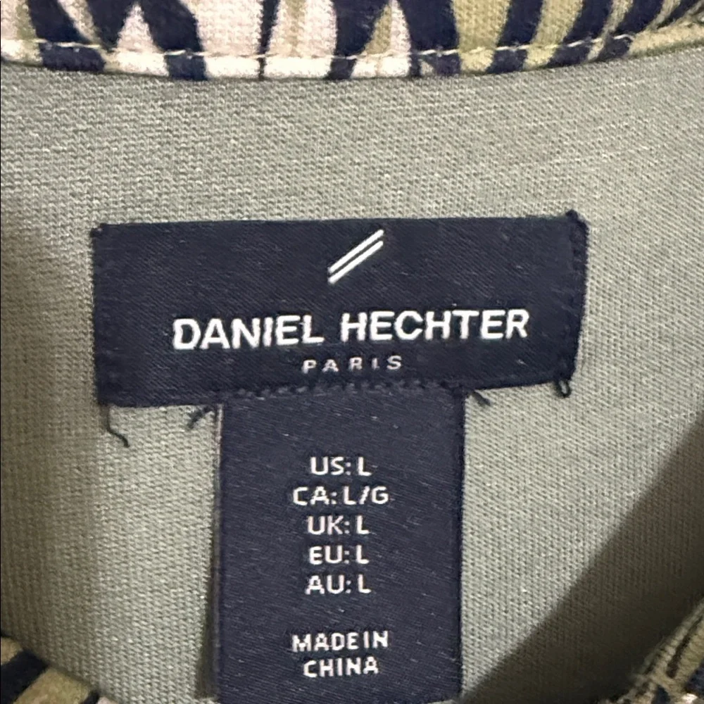 Daniel Hechter sage green Button Down Shirt Mens L casual soft stretchy casual - Picture 2 of 6
